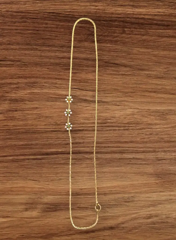 One Gram Gold Impon Stone Mope Chain