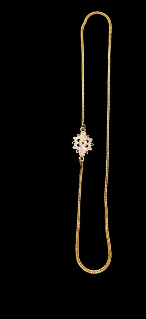 One Gram Gold Impon Stone Mope Chain 