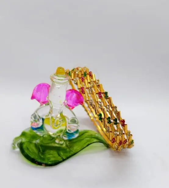 Micro Gold AD Stone Bangles