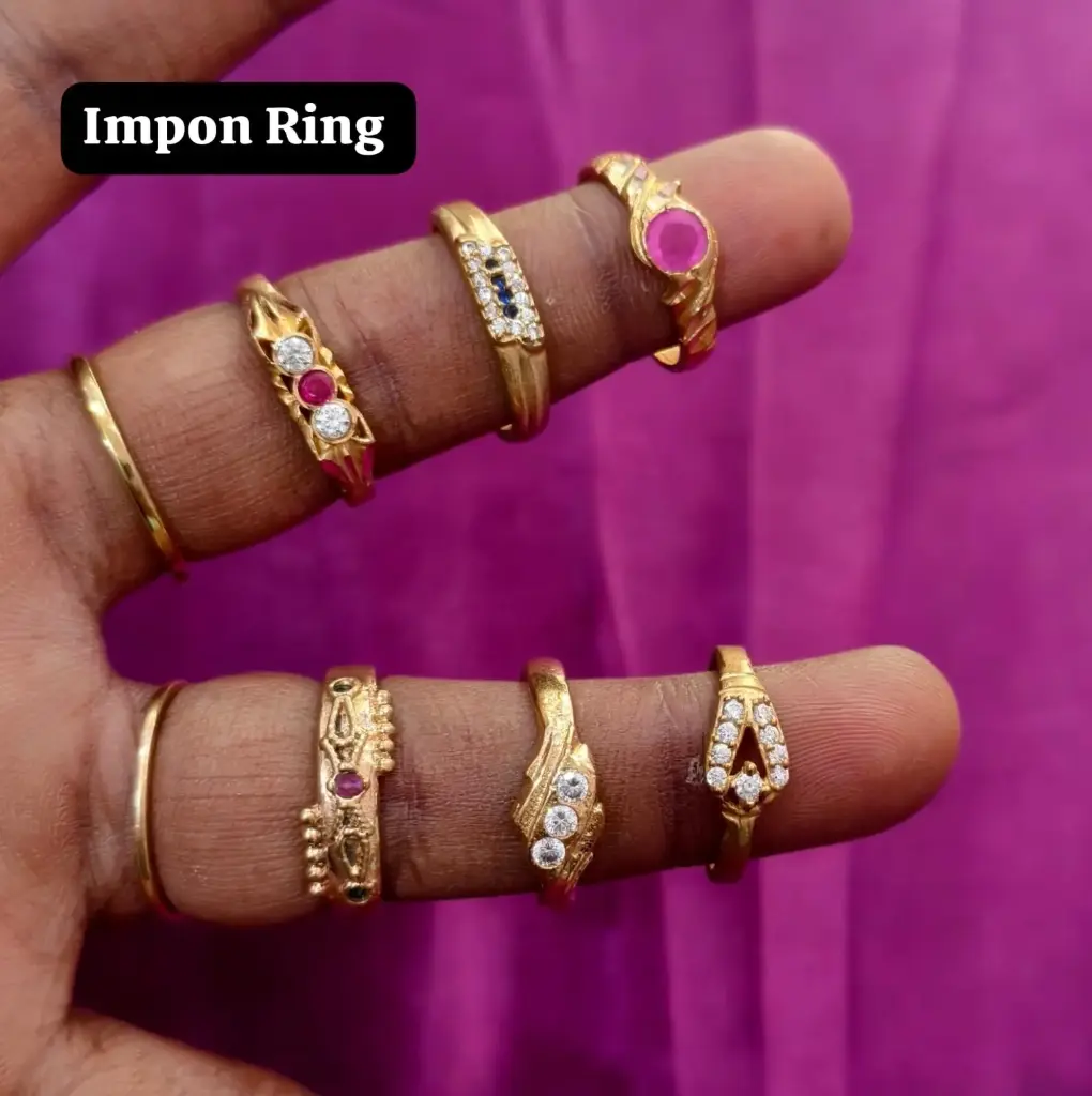 Unpolished Impon Ring Collection 