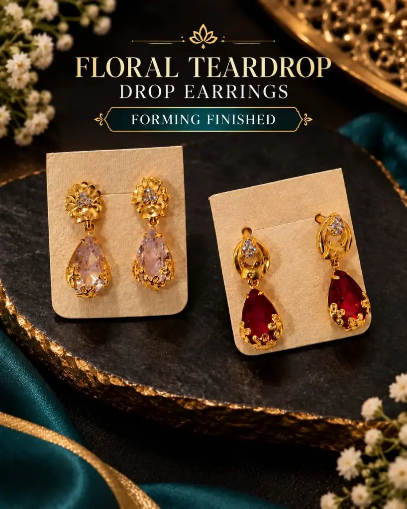 Forming Finished stone Earrings