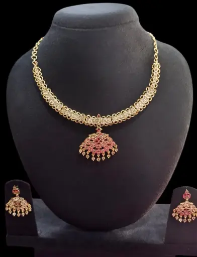 Impon  Necklace With Earrings
