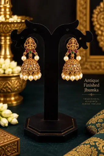 Antique Finishing Jhumka