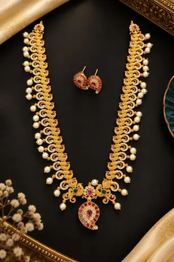 Antique Finish Middle Haram Set