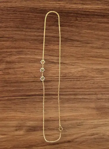 One Gram Gold Impon Stone Mope Chain